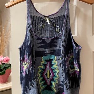 Free people woven crop top in size small